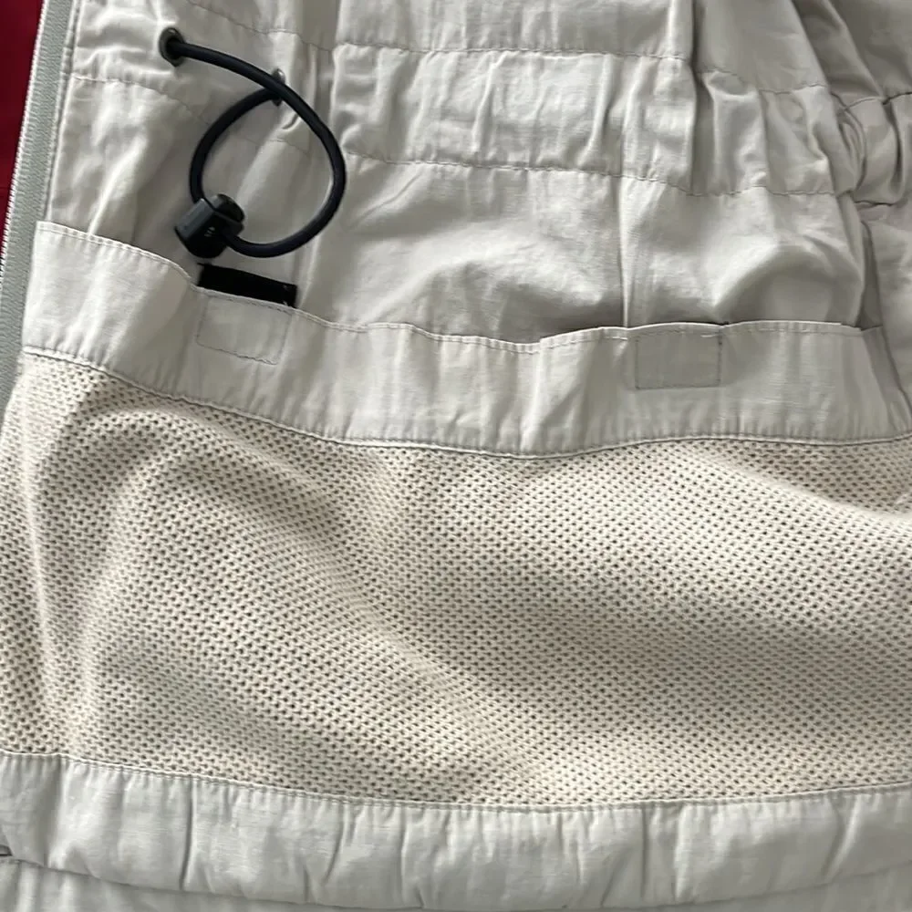 BANANA REPUBLIC Cotton Hooded Convertible Cargo Safari travel paparazzi Jacket-L